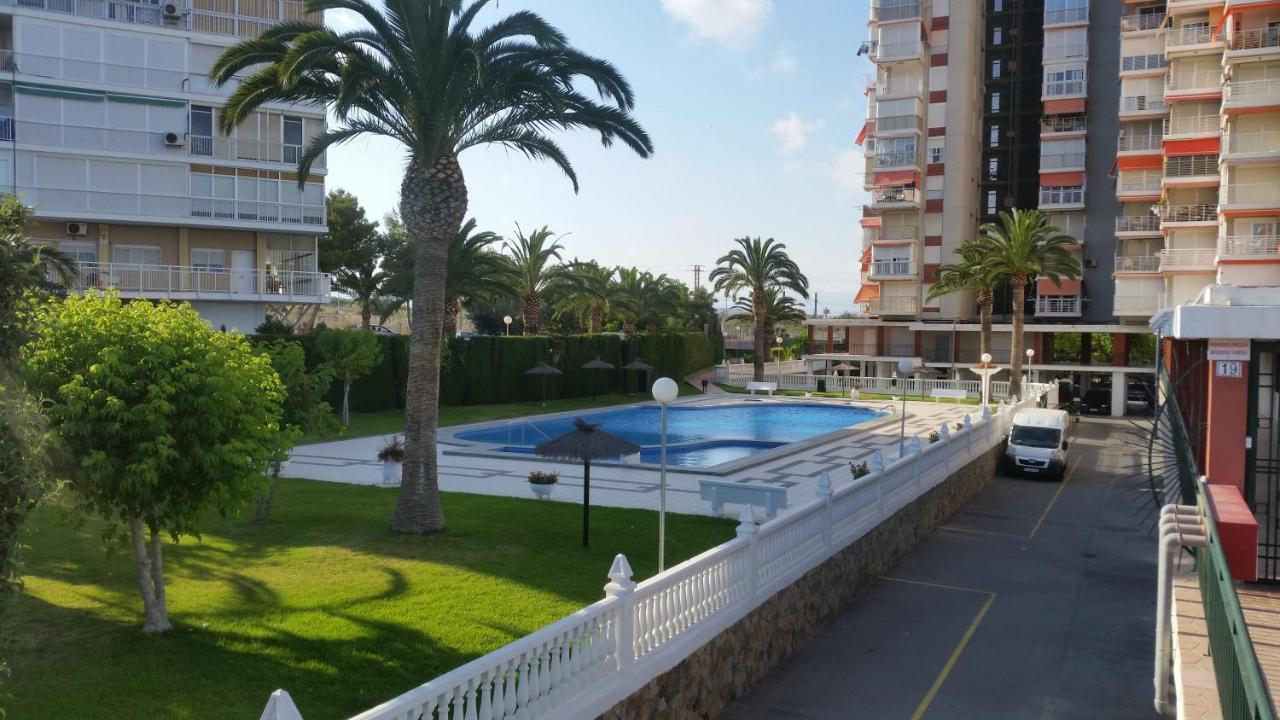 Apartamento En 1ª Linea Con Piscina Alicante Exterior foto