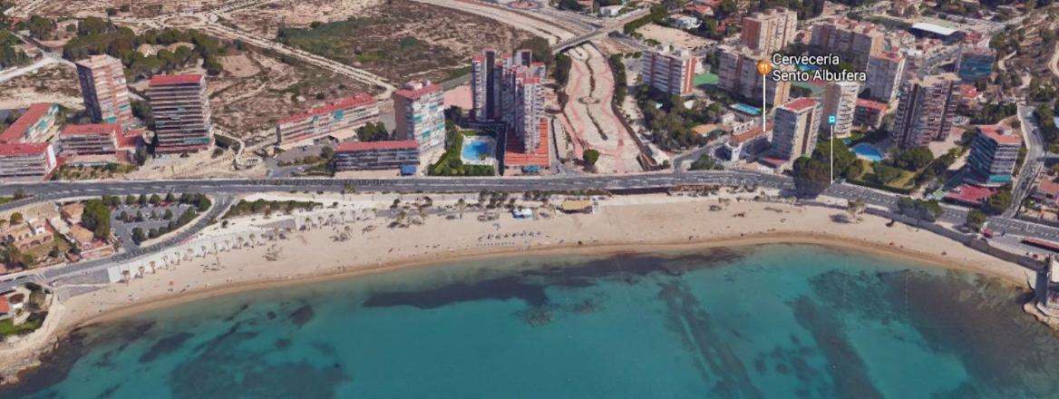 Apartamento En 1ª Linea Con Piscina Alicante Exterior foto